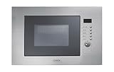 Candy MIC20GDFX Einbau-Mikrowelle mit Quarzgitter, 20 Liter, 800 W, 8 Leistungsstufen, Auftaufunktion, 34,3x59,5x38,8 Zentimeter, Edelstahl [Energieklasse A] [Energieklasse A]