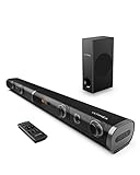 ULTIMEA Soundbar für TV Geräte, 190W 2.1 Soundbar mit Subwoofer, 6 EQ Modi, 5.0 Bluetooth Surround Heimkino Soundsystem für 4K & HD Fernseher, ARC, Optical, AUX, USB