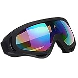 Vicloon Skibrille, Ski Snowboard Brille, UV-Schutz Goggle, Motocross Brille Helmkompatible, Anti-Fog Skibrille, Sportbrille für Skifahren Motorrad Fahrrad Skaten, Unisex…