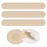 MIVAIUN 100 Paar(200 Stück) Nippel Covers Damen, Unsichtbare Nippelpads Einweg Selbstklebende Nippel Abdeckungen Brust Aufkleber Nippelabdeckung Ultra Dünn Bequem Atmungsaktiv, 6 cm, Beige (100 Paar)