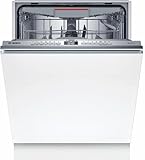 Bosch SMV4HCX19E Serie 4, Smarter Geschirrspüler Vollintegriert, 60 cm breit, Besteckschublade, Bestätigte Hygieneleistung, leiser und effizienter Motor, AquaStop