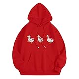 Damen Kapuzenpullover mit Grafik, übergroßer Kapuzenpullover, bedruckt, lange Ärmel, Jogger, Sweatshirts, Kordelzug, lässiger modischer Pullover, Baggy, trendiges Hip-Hop-Sweatshirt mit Taschen