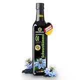 Kräuterland Schwarzkümmelöl 500ml, ungefiltert, naturrein ohne Zusatzstoffe, 100% Nigella Sativa, Omega 3-6-9, vegan, mild, kaltgepresst, glasflasche, mühlenfrisch aus unsrer hessischen Ölmühle