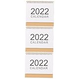 EXCEART 3 Stück 2022 2022 Tischkalender 2022 Bürokalender Familienkalender 2022 Klein 2022 Kalender 2022 Planerkalender 2022 Akademischer Kalender Faltkalender Papierspule Dekorationen