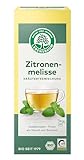 Lebensbaum Zitronenmelisse, Bio Kräutertee-Mischung, Zitronenmelissen-Tee, Bio-Tee, Sommer-Tee, 100% Zitronenmelisse & Zitronengras, 20 Teebeutel, 30g