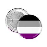 3x Asexuell Flagge Button 25mm Pride CSD Lgbt Badge