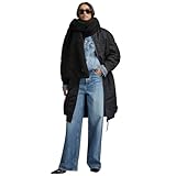 G-STAR RAW Damen Long Bomber wmn, Schwarz (dk black D23543-C143-6484), S