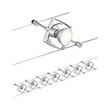 941.52 Wire System Set MacII max. 7x10W GU5,3 Chrom matt 230/12V 80VA 94152 Seilleuchte Seillampe De