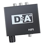 BUGUUYO Digital analog Audio konverter mit Optischem und Koaxialem Eingang Stereo Ausgang Lautstärkeregelung Rauschfreier Dac Adapter Kompatibel mit Tv DVD Soundbar Vielseitige