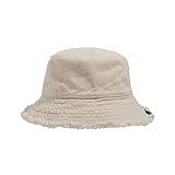 CLAPE Washed Cotton Bucket Hat Vintage Fischerhut Breite Krempe Sommer Sonnenhut Sonnenschutz Schlapphut Reversibel Adumbral Hut, Beige, Damen, male