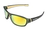 Gamswild WS8140 Sportbrille Sonnenbrille TR90 polarisiert Fahrradbrille Skibrille Damen Herren Unisex Leichtgewicht| grün | blau| weiß |, Farbe: Grün