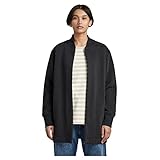 G-Star RAW Damen Sweater Jacke Bomber Zip Loose, Schwarz (Caviar D22546-A971-D301), M
