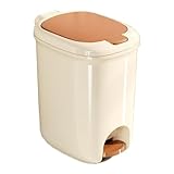 WQQYU6HKF Smart Trash Can Badezimmer-Mülleimer mit Deckel, 8/12/15/20 Liter, schlanker Kunststoff-Mülleimer mit Trittpedal, schmaler Abfalleimer für WC, Büro, Schlafzimmer, Badezimmer, Mülleimer,