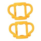 SOPOTUTU 2 Stück Babyflaschengriff Rutschfest Komfortabel Langlebig Passend für Milchflaschen Einfache Montage Schützend und Bruchsicher Ergonomisch für Angenehmen