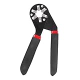 KDUTYE Zangenschlüssel, Sechskantschlüssel, Multifunktionswerkzeug für starken Halt, Hartstahl, 15,2 cm, Schwarz