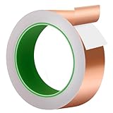 BellaGesundheit Kupferband Gegen Schnecken | 30mm x 20 m Beidseitig Leitendes EMI Abschirmband | Selbstklebendes Kupferfolienband für Schneckenabwehr | Schneckenschutz für Hochbeete & Pflanzen