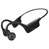 Echaar Knochenschall Kopfhörer Bluetooth 5.3, Bone Conduction Bluetooth kopfhörer Sport IPX5 Wasserdicht Staubdicht Open-Ear Sport Kopfhörer mit Mikrofon Wasserdichtes drahtloses Headset für Training