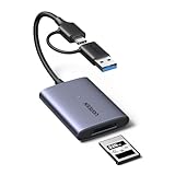 UGREEN USB-C auf CFexpress Type A Kartenleser mit USB-A & C Port, 10Gbps bis zu 1250MB/s, kompatibel mit CFexpress B Karten für 8K Video, Mac, Windows, Linux, Laptop, Tablet, Aluminiumgehäuse