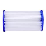Homoyoyo Poolfilter Ersatzfilter Schwimmbad Wasserpumpe Filterpatrone Polyester Weiß 70X27X125Mm für Poolwasserreinigung