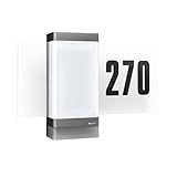 Steinel Hausnummernleuchte L 270 digi SC Connect, Sensor, beleuchtete Hausnummer, dimmbar, App Steuerung, Zeitplan, 7.8 W, 3000 K, Anthrazit