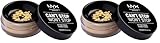 NYX Professional Makeup Puder, Can't Stop Won't Stop Setting Powder, Loses Fixierpuder, Vegane Formel, Mattes Finish, Öl-Absorbierend, Farbton: Banana (Packung mit 2)