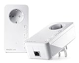 devolo 8413 Magic 2 LAN Starter Kit, LAN Powerline Adapter -bis 2.400 Mbit/s, ideal für Gaming & Home Office, 2x Gigabit LAN Anschluss, dLAN 2.0, weiß, ohne WLAN