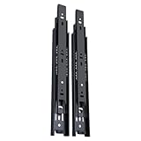 VIVIWI 1 Paar kaltgewalzte Stahl-Schubladenschienen, hydraulischer Dämpfungspuffer mit sanftem Schließen, Schubladenschienen, Möbelbeschläge, Endurin