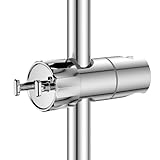 YEAUPE Universal Duschkopf Handbrause Halterung - Brausehalter ohne Bohren,Verstellbar Duschhalterung,360° drehbar für Slide Bar 16-28 mm Außen Durchmesser, ABS+Verchromt Duschstange