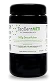 ZeoBent MED Detox-Pulver 200g im Violettglas, von Ärzten empfohlen, Apothekenqualität, laboranalysiert, zur Entgiftung und Entschlackung