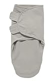 Meyco Baby Uni Pucksack, Erstausstattung Neugeborene (Pucktuch für Babys ab 4-6 Monaten, weicher Schlafkomfort, 100% Baumwolle, atmungsaktiv, Einschlafhilfe), Grau