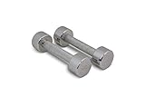 TRENAS Paar Chrom Kurzhanteln - je 2 kg