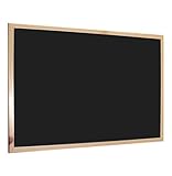 H HANSEL HOME - Blackboard, Kreidetafel mit Holzrahmen für Schule, Wohnung und Büro - 90X60 cm