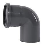Ostendorf 173140 HTsafe Bogen, Grau, DN 75 87 Grad