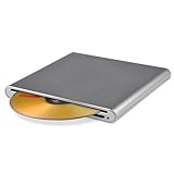 Externer 3D Blu Ray DVD Rekorder, Ultra Slim USB 3.0 Blu Ray BD CD DVD-Player, für Windows XP/7/8/10/Linux MacOS, MacBook PC,Silver