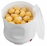 MELISSA 1622007 Kartoffel-Schälmaschine, elektrischer Kartoffel-Schäler, Kunststoff, Weiss