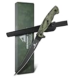 DRAGON RIOT Filetiermesser Fisch 15CM, Edelstahl Fischmesser mit Anti-Rutsch-Griff, Scharfes Küchenmesser, Full Tang Kochmesser profi Messer, Outdoor-Messer für Fisch und Fleisch