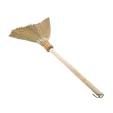 BCOATH Kleiner Bambusbesen für Handlicher Strohbesen mit Weichen Borsten für Reinigen im Innen und Außenbereich Lernspielzeug Putzgewohnheiten