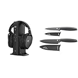 Sennheiser RS 175 Digitaler drahtloser Over-Ear-Kopfhörer - Bassverstärkung und Surround-Sound für Heim- und TV-Entertainment-Systeme & WMF Touch Messerset 2-teilig