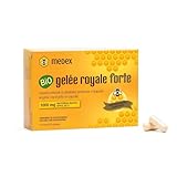 Medex Bio Gelée Royale FORTE, hohe Dosierung 1000 mg Gelee Royal, lyophilisiert, trockene Form, klinisch nachgewiesene Ergebnisse, 30 Kapseln, 30 Tage Anwendung