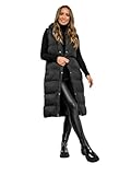 BOLF Damen Weste Bodywarmer Steppweste Daunenweste Funktionsweste Vest Ärmellose Sportweste Kapuzenweste Wärme Freizeit Outdoor Slim Fit Modellauswahl 5M728 Schwarz L [U1U]