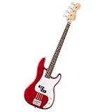 Fender Squier Debut Series Precision Bass E-Gitarre, Anfängergitarre, mit 2-jähriger Garantie, Dakota Rot