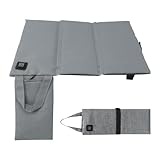 Beheiztes Sitzkissen, USB-Stromversorgung Sitzkissen Beheizbar Outdoor, Tragbares Einstellbare Temperatur Kabelloses Heizkissen, Leichtes Faltbares Elektrisches Wärmekissen (Enthält Keine Powerbank)