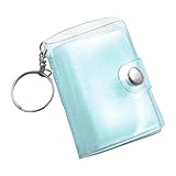 Mini Erinnerungsbuch Schlüsselanhänger - Kleines Fotoalbum Mit 24 Taschen - Transparenter Schulranzen Ordner Anhänger - Für Kinder Geldbörse Rucksack Erwachsene Männer Frauen Geburtstag Hochzeit