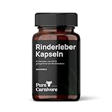 PureCarnivore - Rinderleber Kapseln 240 Stück | 30-Tage-Packung | Weiderinder | Natürliches Vitamin A, B12, Eisen, B2, B3, B5, Folsäure, Kupfer | Für Keto- & Paleo-Ernährung