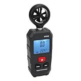 Zerodis Digital Windgeschwindigkeitstester Leichtes LCD -Bildschirm Windmesser für Flyer -Fliegen und Laufen