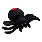 champracer Halloween Spinne Kuscheltier Lebensechte Spinne-Spielzeug Spielzeugpuppe Plüschtier Simulation Spinne Wurfkissen Geschenk für Jeglichen Alters (30 * 23cm)