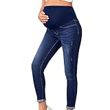 GZYshoyao Umstandsjeans Skinny Jeans FüR Schwangere Schwangerschaftsjeans Lang Umstandshose Jeans Hose Destroyed Jeans Maternity Jeanshose Denim Leggings FüR Schwangerschaft Umstands JeansJeggins