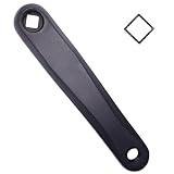 Alps2Ocean Universal Fahrrad Kurbelarm, 152mm/160mm/165mm/170mm/175mm Linker Kurbelarm, Kurbelarm Links Erhältlich in Diamantloch und Quadratloch für City Bike, Faltrad, MTB, E-Bike, Rennrad