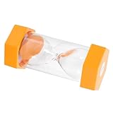 MILISTEN Sechseckige Sanduhr: Sanduhr Aus Kunststoff Und Glas, 5-Minuten-sanduhren Für Spiele, Klassenzimmer, Heimbüros, Küche, Kochen, Orange
