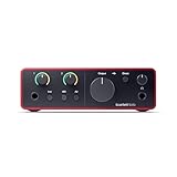 Focusrite Scarlett Solo 4. Gen USB-Audio-Interface für Gitarristen, Sänger und Produzenten — Aufnahmen in HiFi-Studioqualität sowie sämtliche Software, die Sie zur Aufnahme benötigen